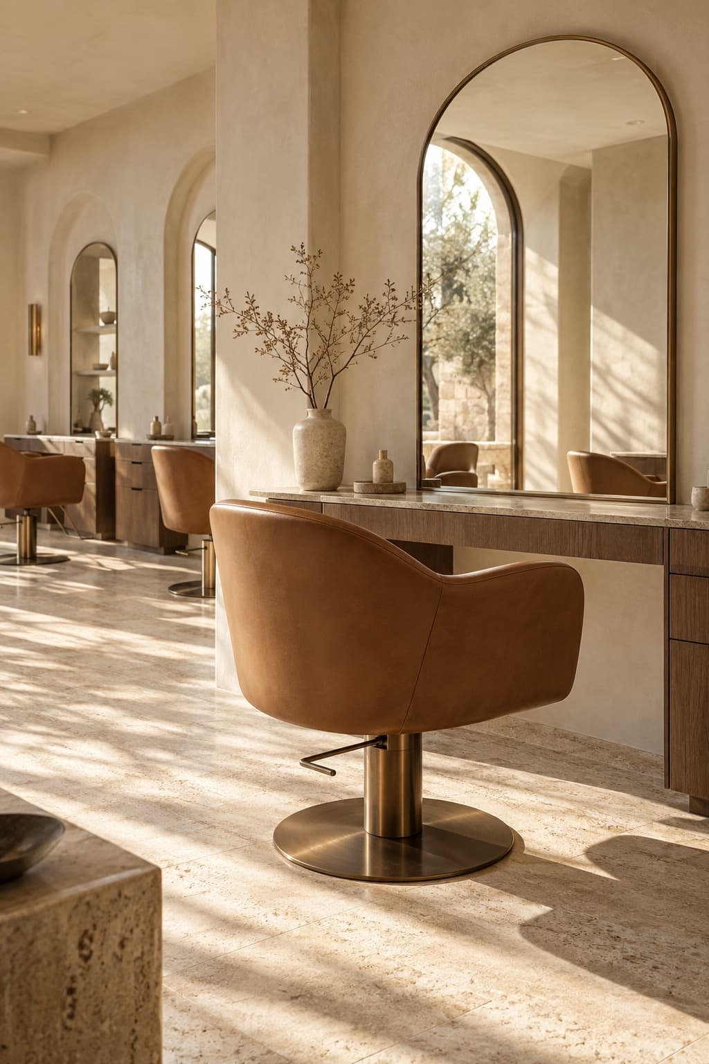 Maison DIVA concept: warm interiors, arched mirrors and a space to unwind